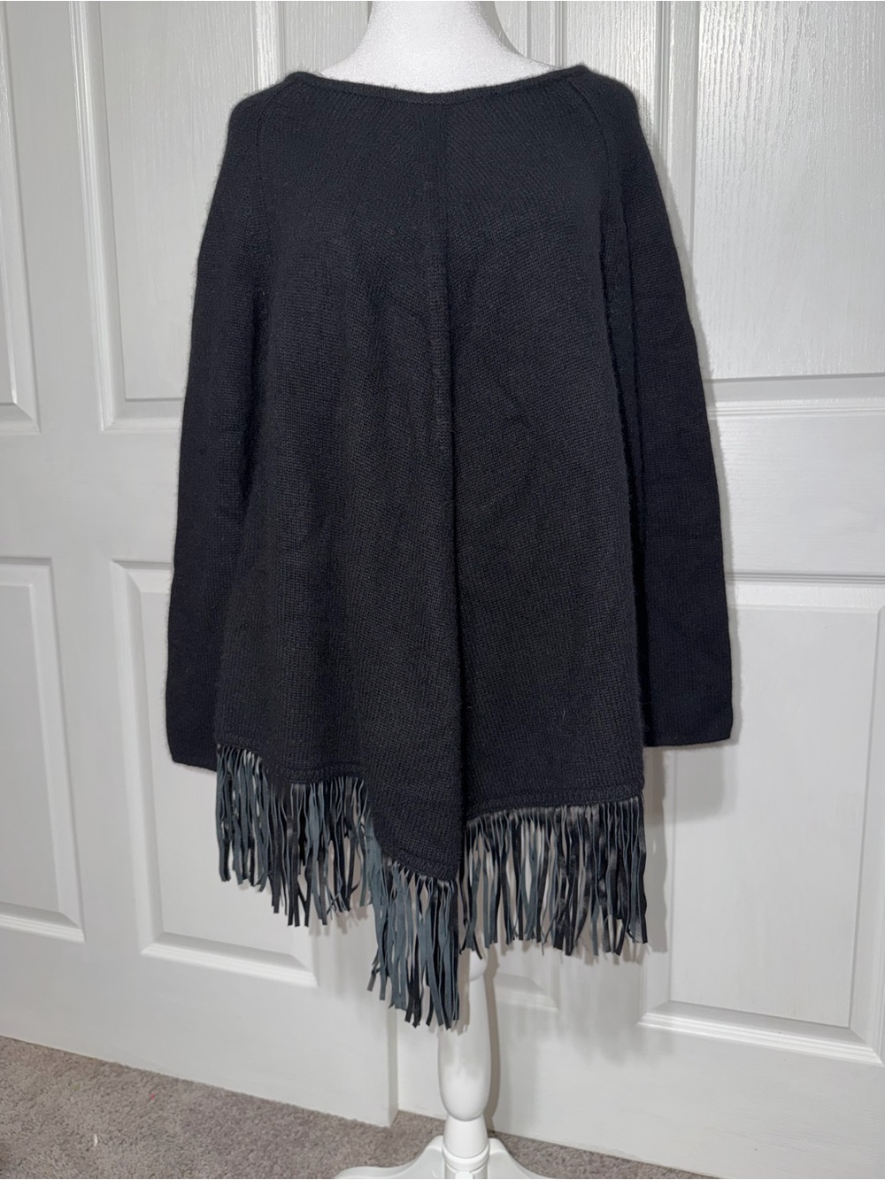 Beautiful PLY Cashmere Knit Poncho Sweater
